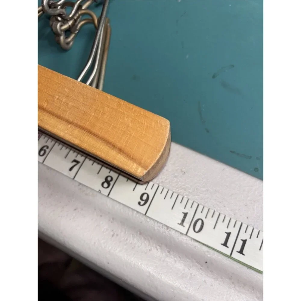 VTG Wooden‎ Pant Skirt Hangers Lot Of 2